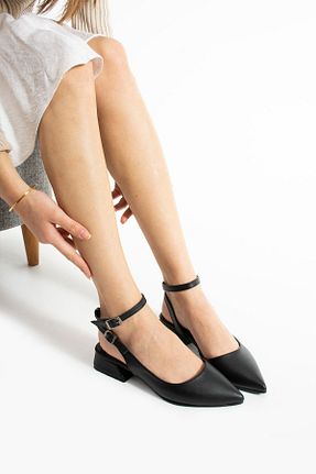 بابت مشکی زنانه چرم لاکی Gökçe Shoes - کد 922366017