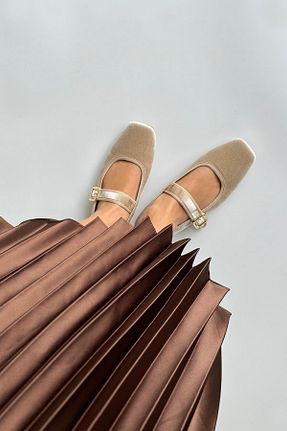 بابت بژ زنانه چرم مصنوعی Straswans - کد 825528174