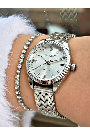 ساعت مچی طوسی زنانه 31-34 میلی متر Ferrucci - کد 922363512