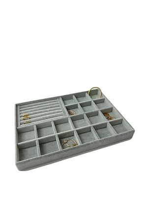 نظم دهنده کمد طوسی پارچه MeGass Dekor - کد 688013808