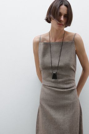 لباس طوسی زنانه بافتنی Massimo Dutti - کد 922373843