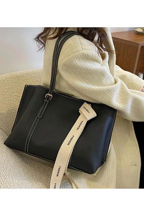 کیف دوشی مشکی زنانه چرم مصنوعی larosee - کد 922387093