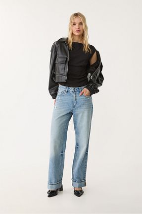 تیشرت مشکی زنانه Fitted Stradivarius - کد 922389840