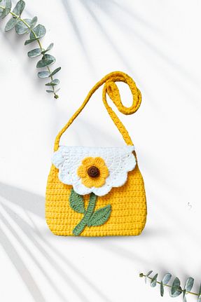 کیف دوشی زرد بچه گانه پنبه پلی استر Avlu Doğal Ürünler - کد 922414674