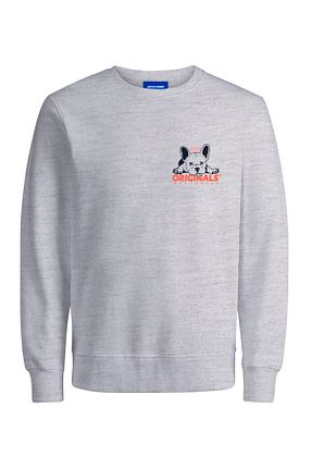 سوئیشرت سفید مردانه ساده Jack & Jones - کد 779961469