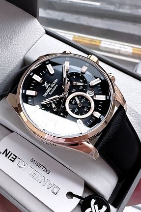ساعت مچی قهوه ای مردانه 44 میلی متر Daniel Klein - کد 664147710