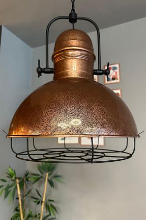لوستر قهوه ای فلزی Bamyum - کد 3500505