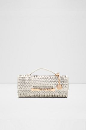 کیف مجلسی سفید زنانه چرم مصنوعی Aldo - کد 923798301