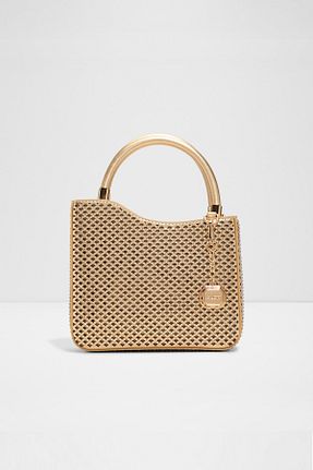 کیف مجلسی طلائی زنانه چرم مصنوعی Aldo - کد 923123724