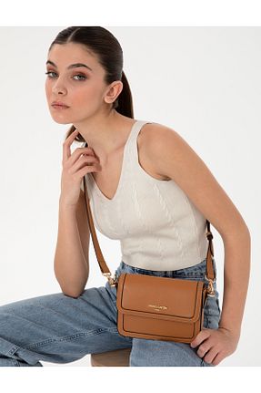 کیف دوشی قهوه ای زنانه Pierre Cardin - کد 922444271