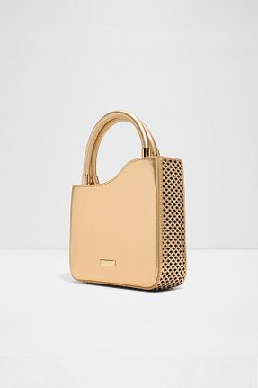 کیف مجلسی طلائی زنانه چرم مصنوعی Aldo - کد 923123724