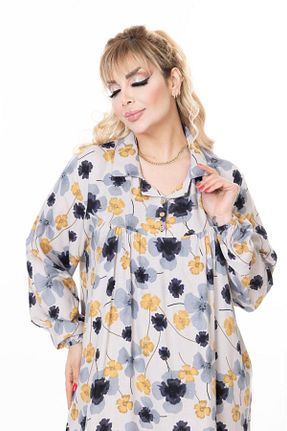 لباس سایز بزرگ رنگی زنانه بافتنی mervemoda - کد 923125303