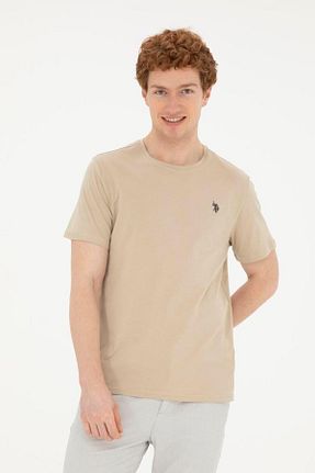 تیشرت خاکی مردانه رگولار U.S. Polo Assn. - کد 922449562