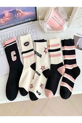 جوراب سرمه ای زنانه پنبه ای Sky Socks - کد 922446242