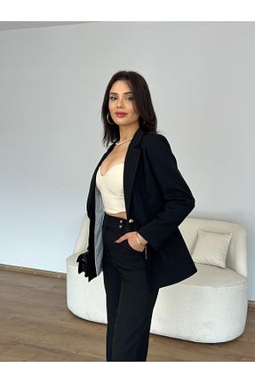 کت بلیزر مشکی زنانه رگولار Nesil - کد 922449510