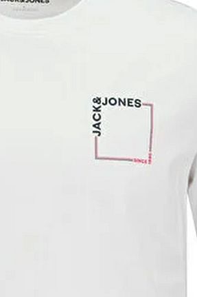 تیشرت سفید مردانه رگولار Jack & Jones - کد 896490273
