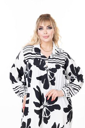 لباس سایز بزرگ رنگی زنانه بافتنی mervemoda - کد 923126116