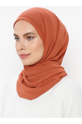 شال نارنجی زنانه شیفون Ecardin - کد 72265284
