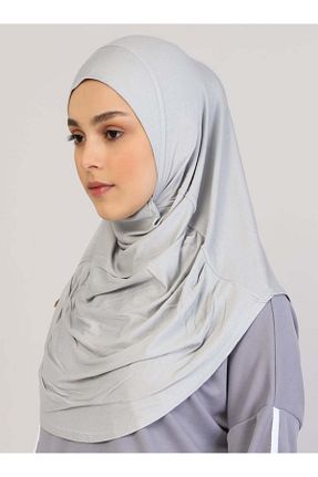 کلاه شنای حجاب طوسی زنانه Ecardin - کد 75076255