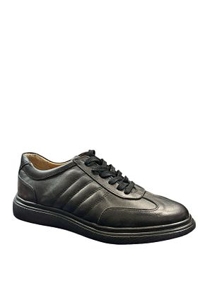 کفش کژوال مشکی مردانه چرم خالص Greyybull Shoes - کد 901747976