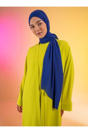 شال سرمه ای زنانه پلی استر Tuva Şal - کد 55176037