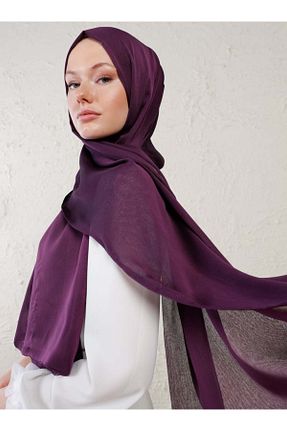 شال بنفش زنانه پلی استر Tuva Şal - کد 55176244