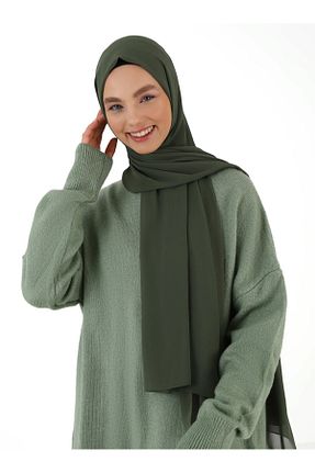 شال خاکی زنانه پلی استر Tuva Şal - کد 55176087