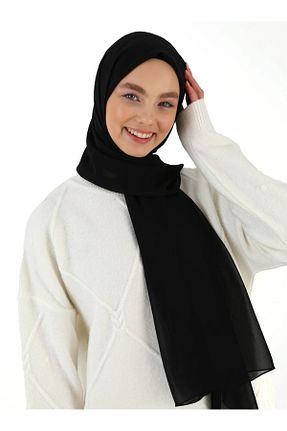 شال مشکی زنانه پلی استر Tuva Şal - کد 55176050