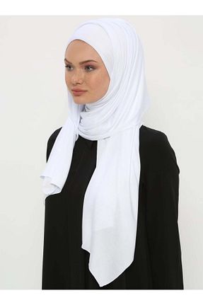 کلاه شنای حجاب سفید زنانه Ecardin - کد 75192658