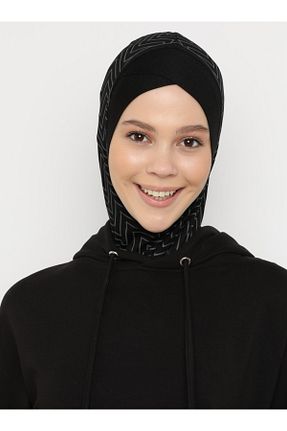 کلاه شنای حجاب مشکی زنانه Ecardin - کد 84912754