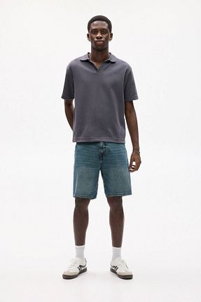 شلوارک و برمودا آبی مردانه پنبه ای Pull & Bear - کد 922474777