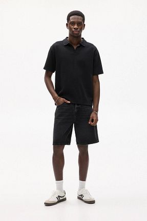 شلوارک و برمودا طوسی مردانه Straight Pull & Bear - کد 922475040