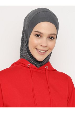 کلاه شنای حجاب طوسی زنانه Ecardin - کد 73538450