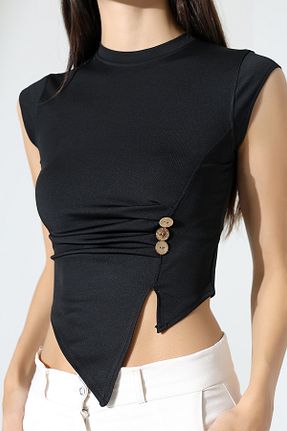 بلوز مشکی زنانه ساده Butik Beyza - کد 922474854