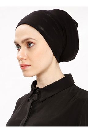 کلاه شنای حجاب مشکی زنانه Ecardin - کد 72263480