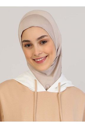 کلاه شنای حجاب قهوه ای زنانه Ecardin - کد 75090026