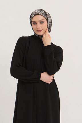 کلاه و ابایا مشکی زنانه پنبه ای Luvty - کد 922481550