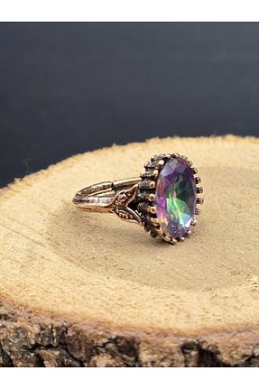 انگشتر جواهر رنگی زنانه NBS Beautiful Naturel Stones - کد 899073046