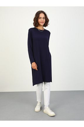 تونیک حجاب سرمه ای زنانه ویسکون Refka - کد 86885854