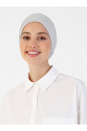 کلاه شنای حجاب طوسی زنانه Ecardin - کد 216726182
