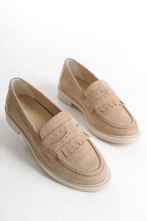 کفش لوفر بژ زنانه چرم مصنوعی Entella Store - کد 923146866