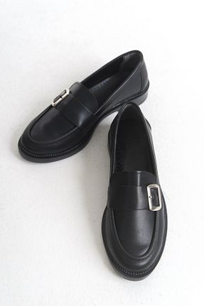 کفش لوفر مشکی زنانه چرم مصنوعی Entella Store - کد 923907915