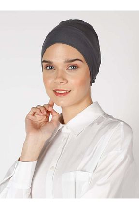 کلاه شنای حجاب طوسی زنانه Ecardin - کد 205119483