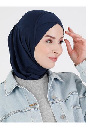 شال سرمه ای زنانه پلی استر Ecardin - کد 313244809