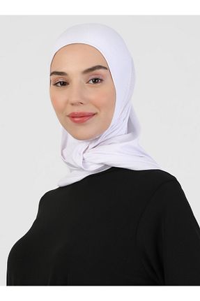 کلاه شنای حجاب سفید زنانه Ecardin - کد 364779016