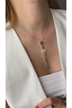 گردنبند استیل ( فولاد ) طلائی زنانه استیل (فولاد) FASION JEWELLERY - کد 922528203