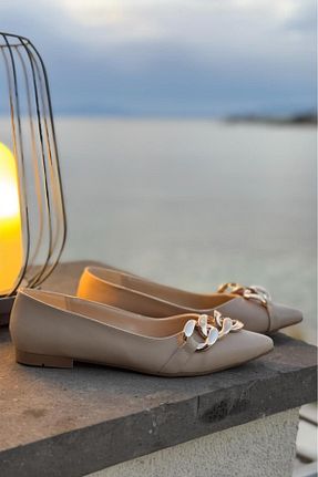 بابت بژ زنانه چرم مصنوعی Melissa Boutique - کد 922497127