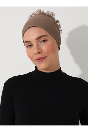 کلاه شنای حجاب قهوه ای زنانه Tuva - کد 840119948