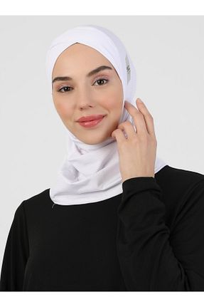 کلاه شنای حجاب سفید زنانه Ecardin - کد 364780296
