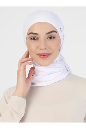 کلاه شنای حجاب سفید زنانه Ecardin - کد 364780490